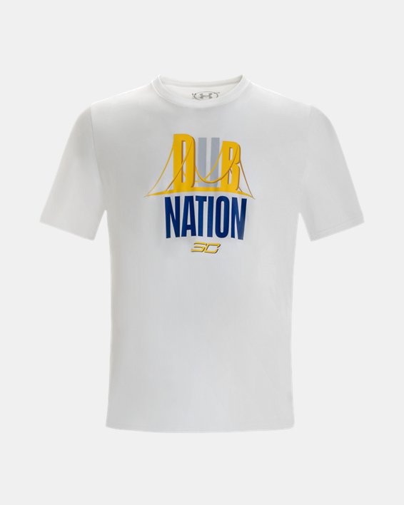 Men's Curry Dub Nation T-Shirt, White, pdpMainDesktop image number 3